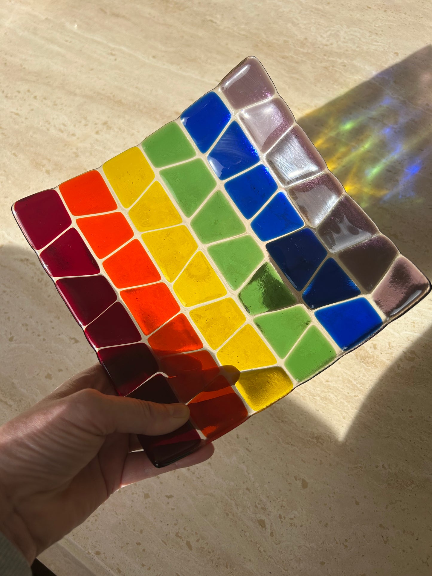 Rainbow Mosaic Bowl