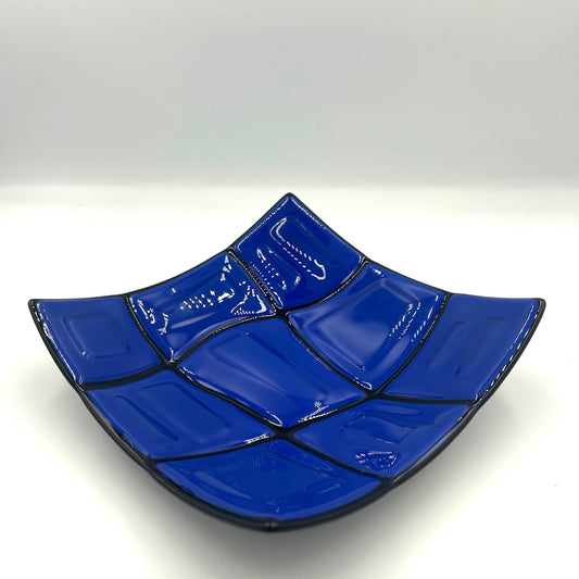 Blue Curved Panel Bowl