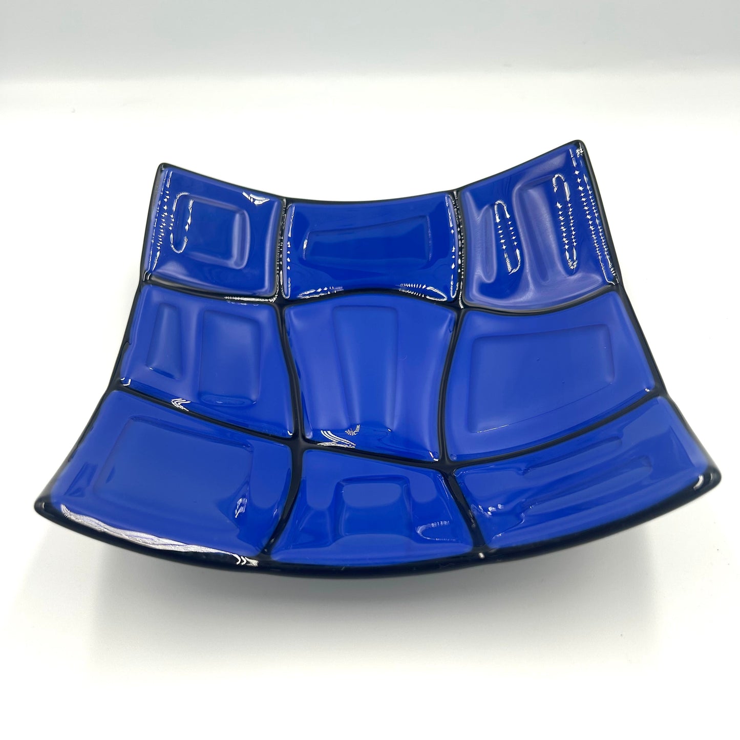 Blue Curved Panel Bowl