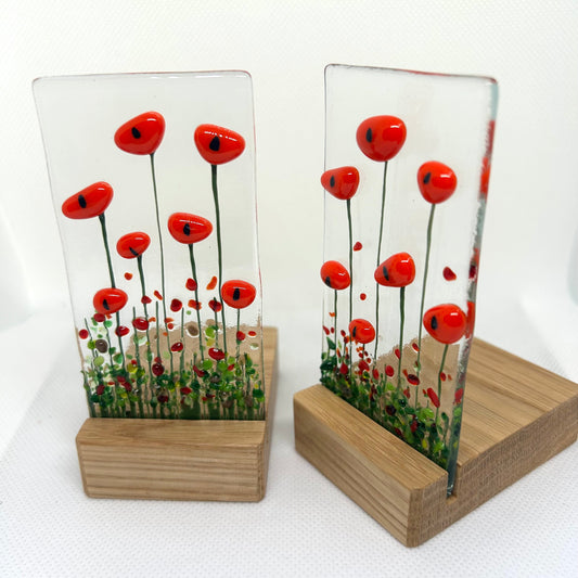 Poppy Bloom Standing Panel