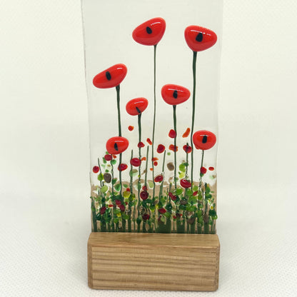 Poppy Bloom Standing Panel