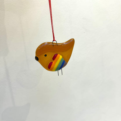 Rainbow Heart Robin