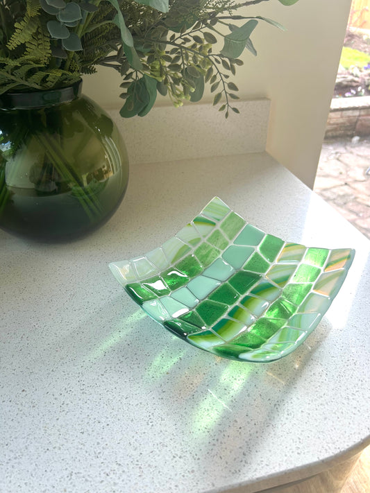 Spring Green Mosaic Bowl