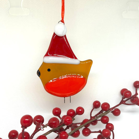 Santa Hat Robin