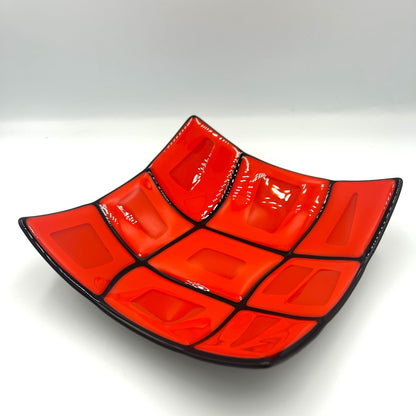 Orange Curved Panel Bowl